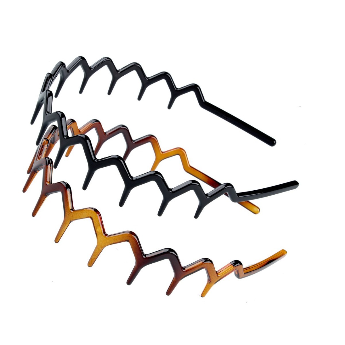 Men'S Grooming Tape - Zig Zag Headbands, Recycled Plastic Wavy