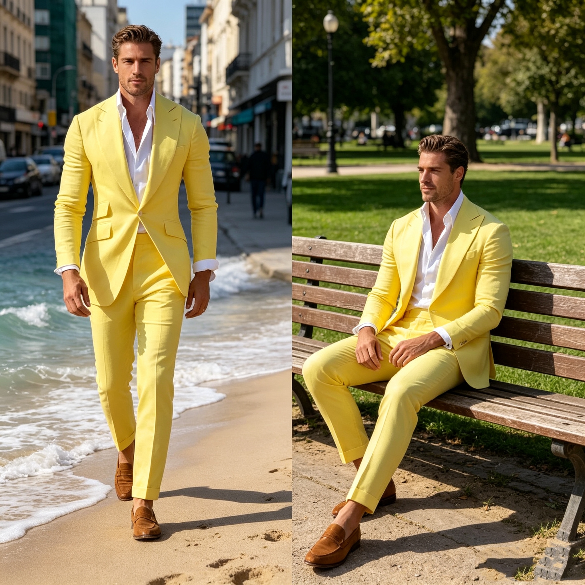 Slim Fit Yellow Men's 2-Piece  - Men'S Grooming Kits review and price