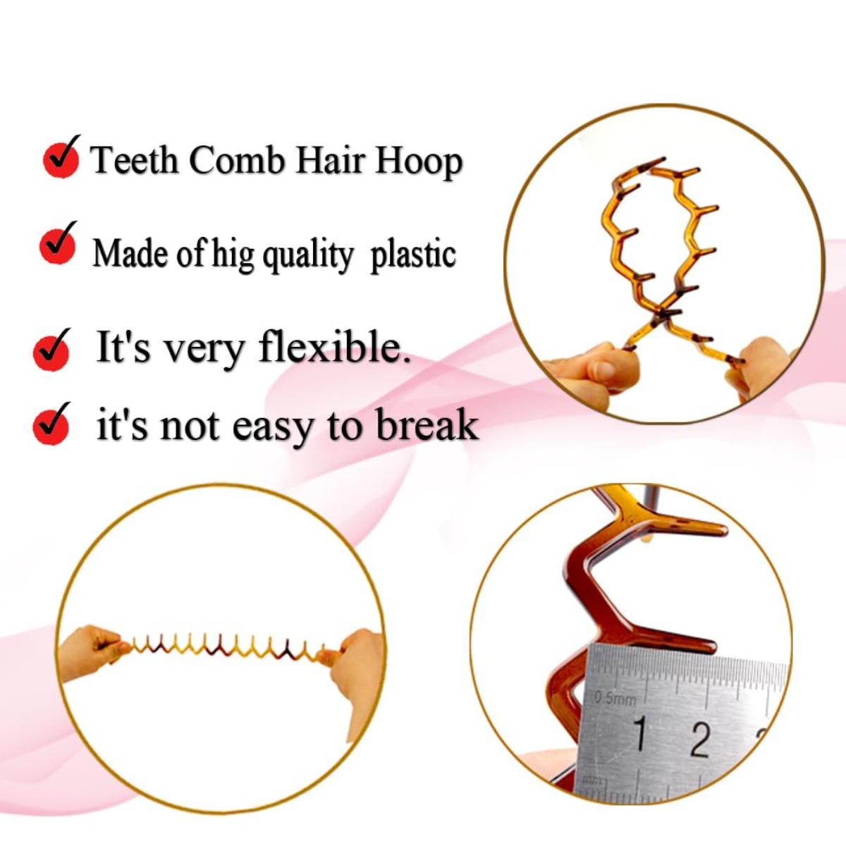 Zig Zag Headbands, Recycled Pl - Men'S Grooming Tape review and price