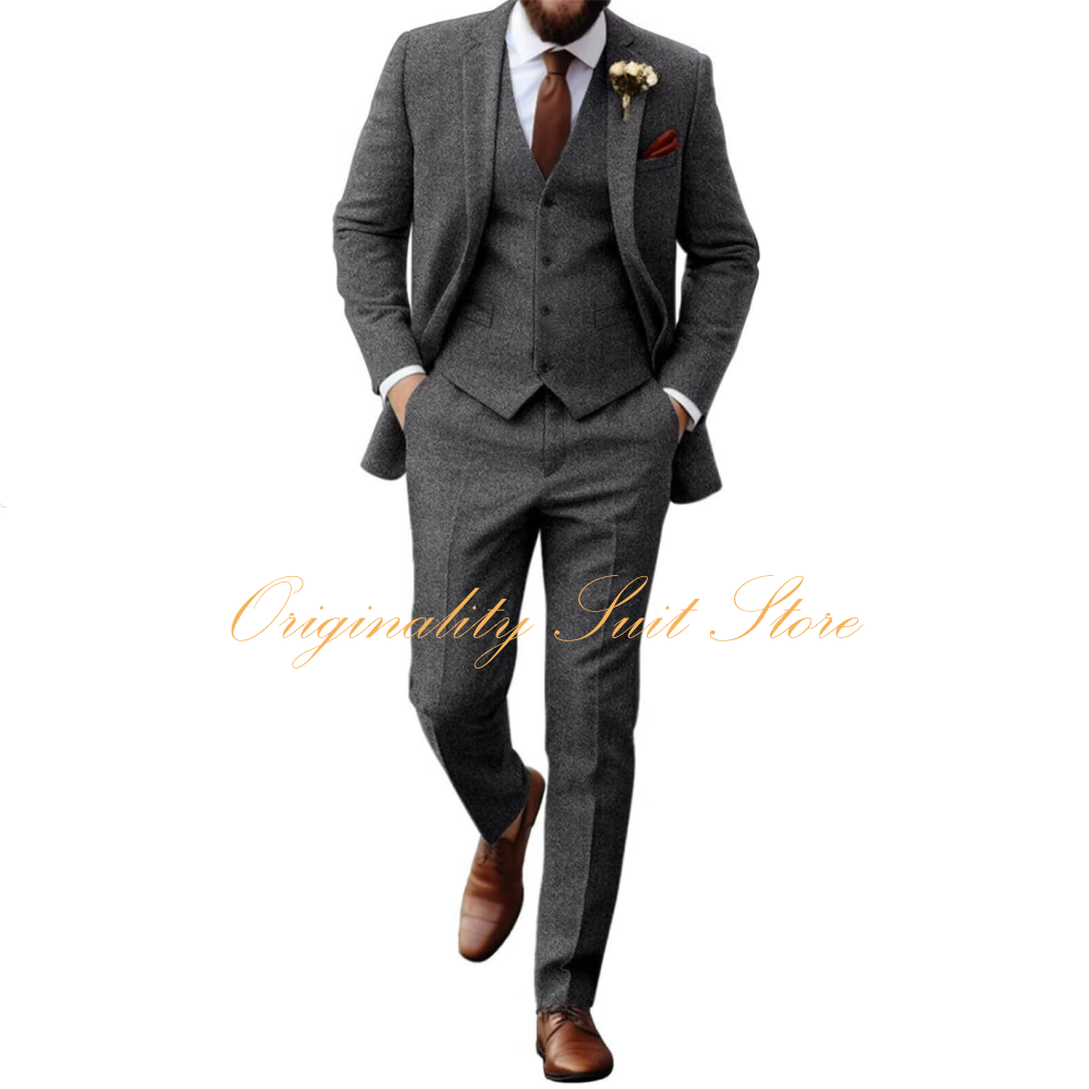 Retro Tweed Herringbone Suit f - Men'S Grooming Kits review and price