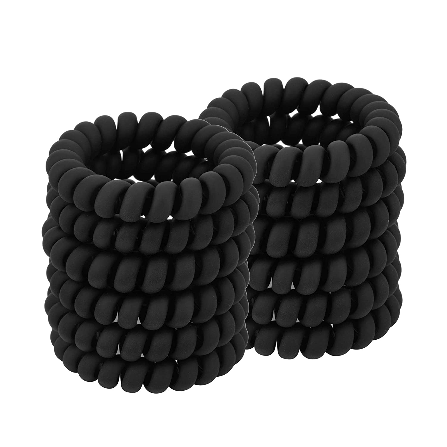 Black Spiral Hair Ties Matte E - Men'S Grooming Tape review and price