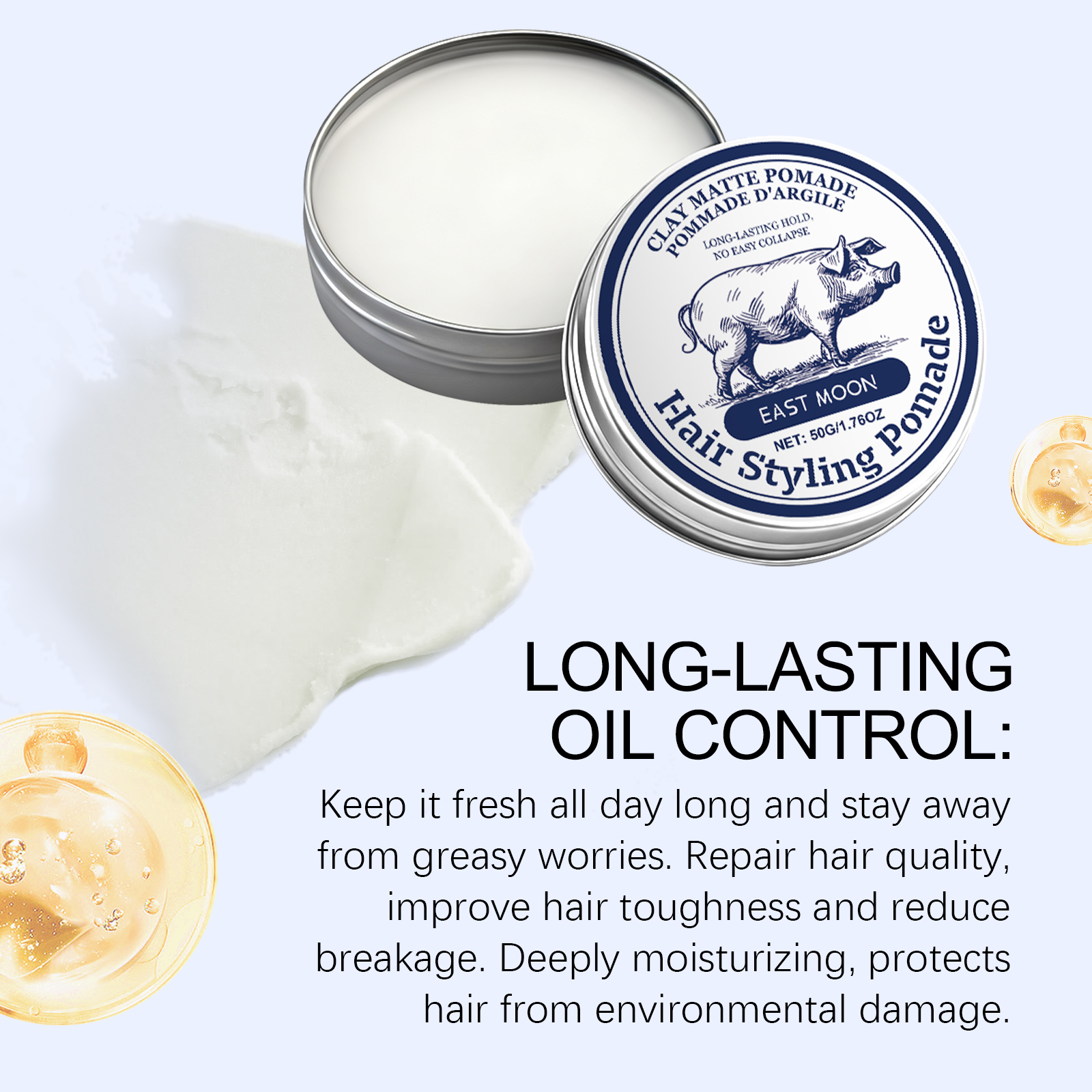 Mens Hair Clay Strong Hold Mat - Pomade Hair Clay review and price