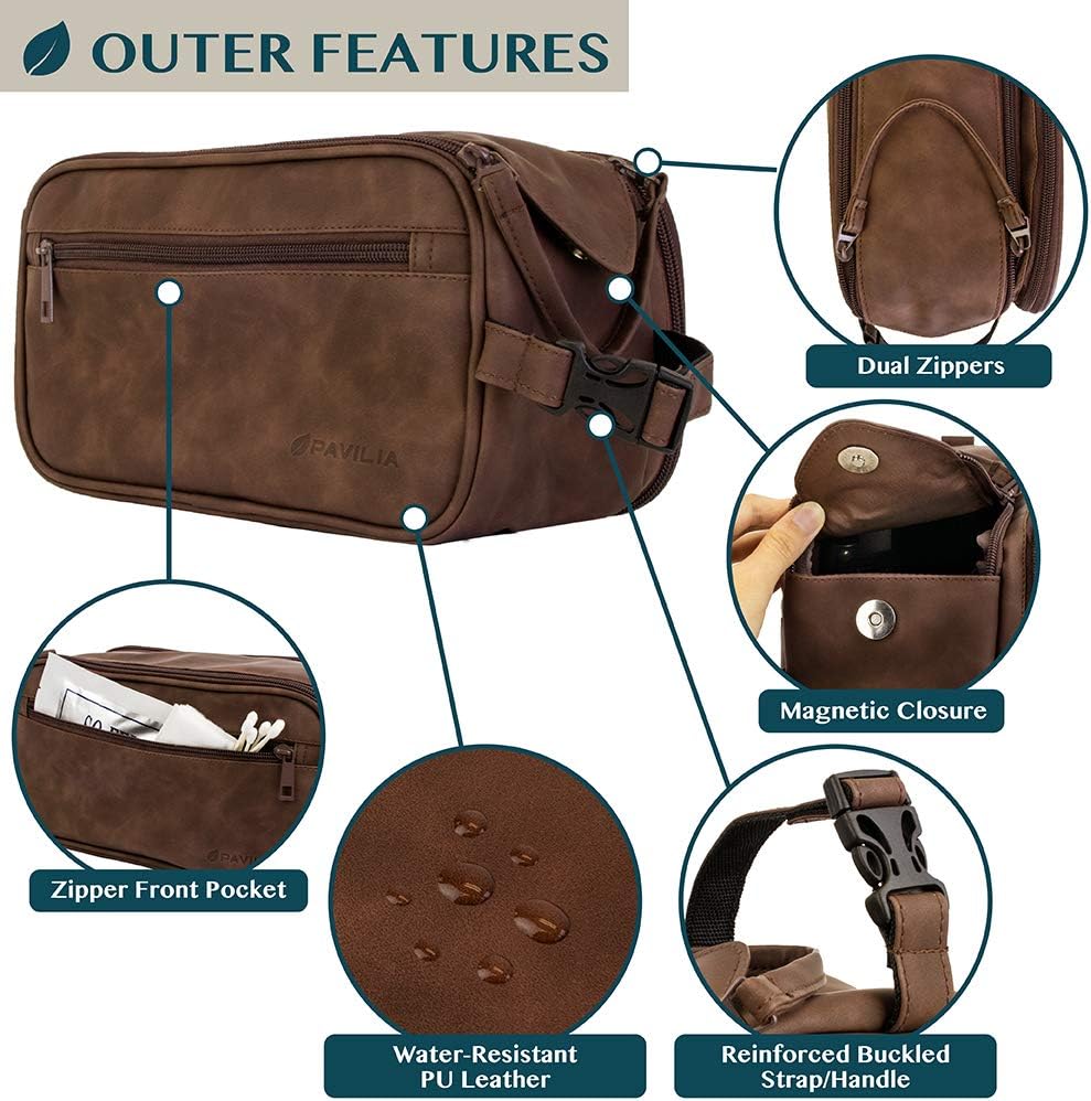 PAVILIA Toiletry Bag for Men,  - Men'S Grooming Kits review and price
