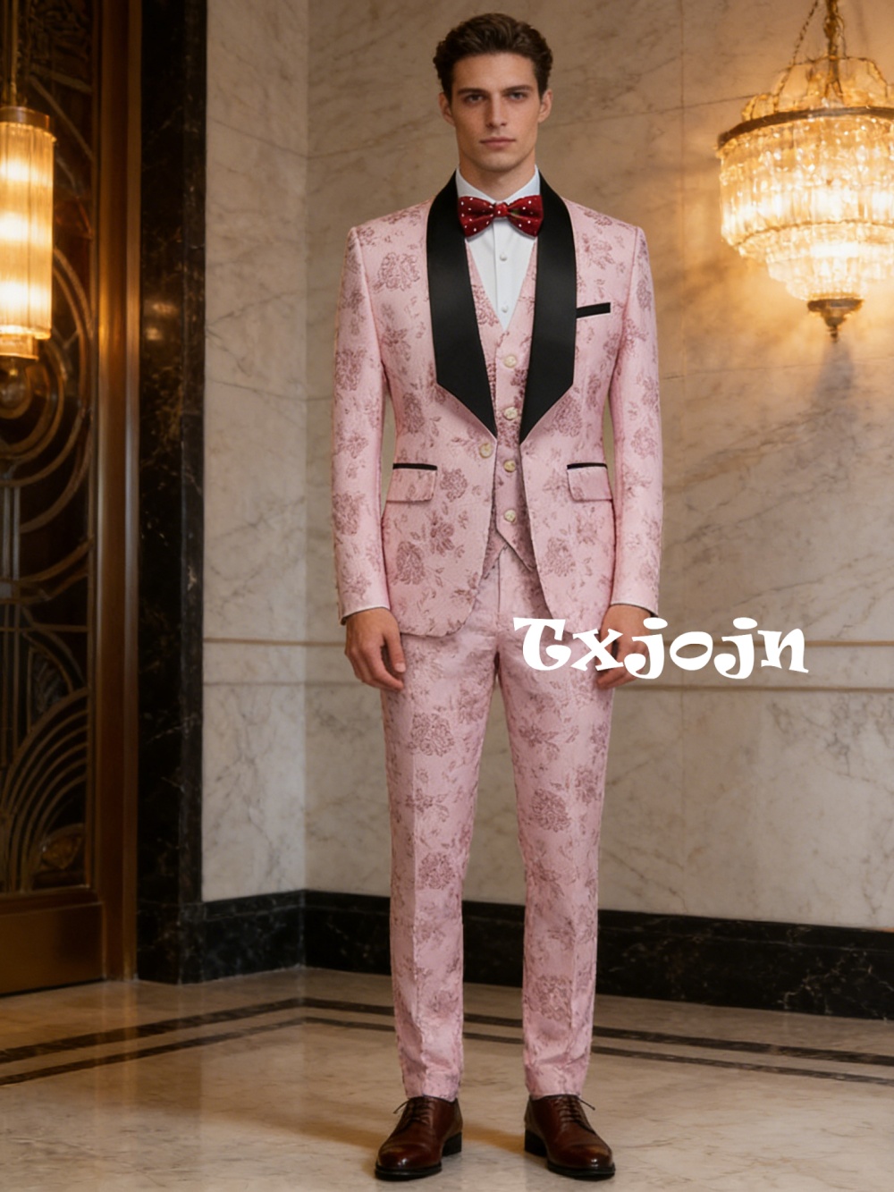 Luxurious Patterned Suit Set 3 - Mens Grooming On Sale review and price