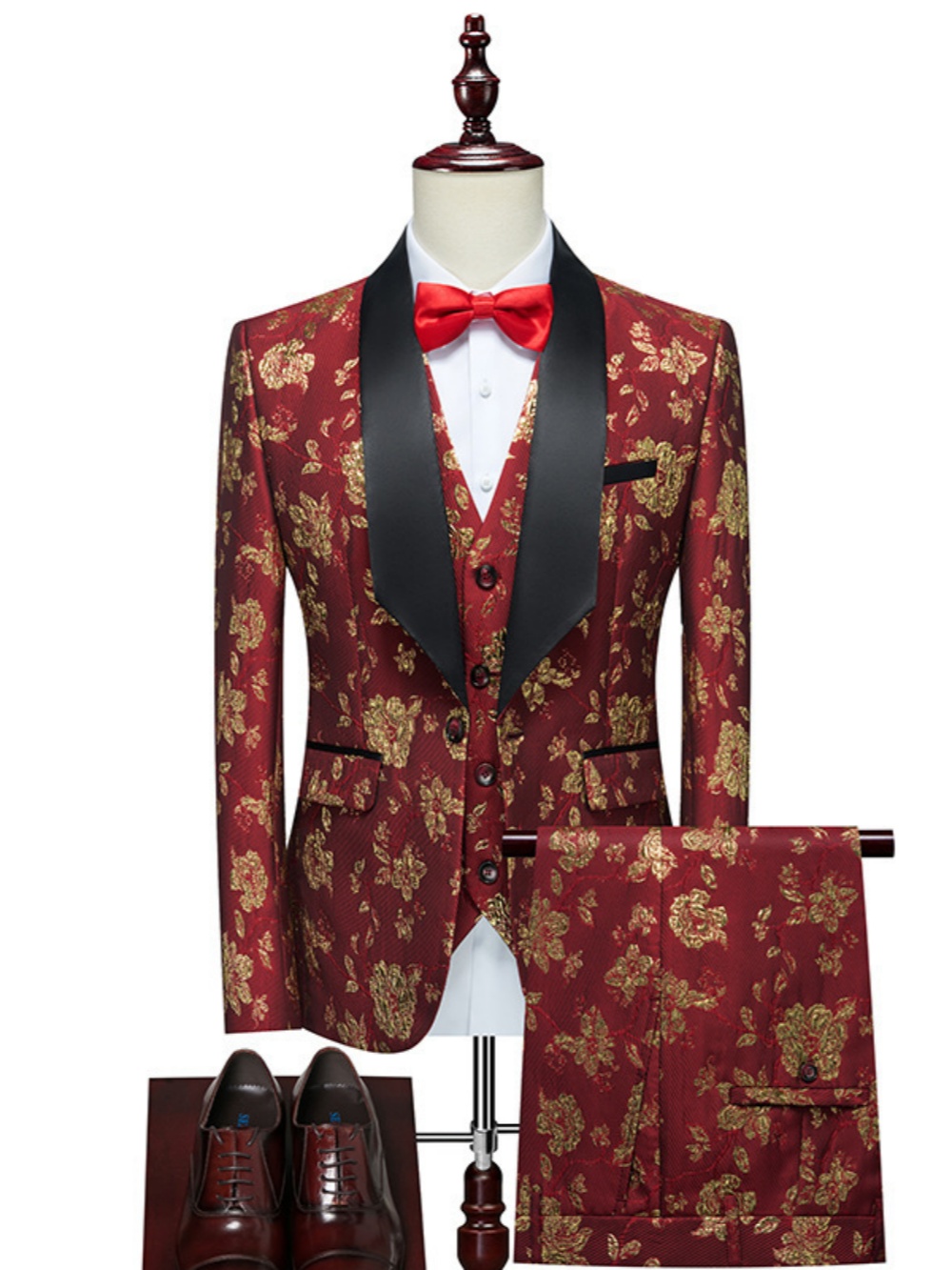 Luxurious Patterned Suit Set 3 - Mens Grooming On Sale review and price