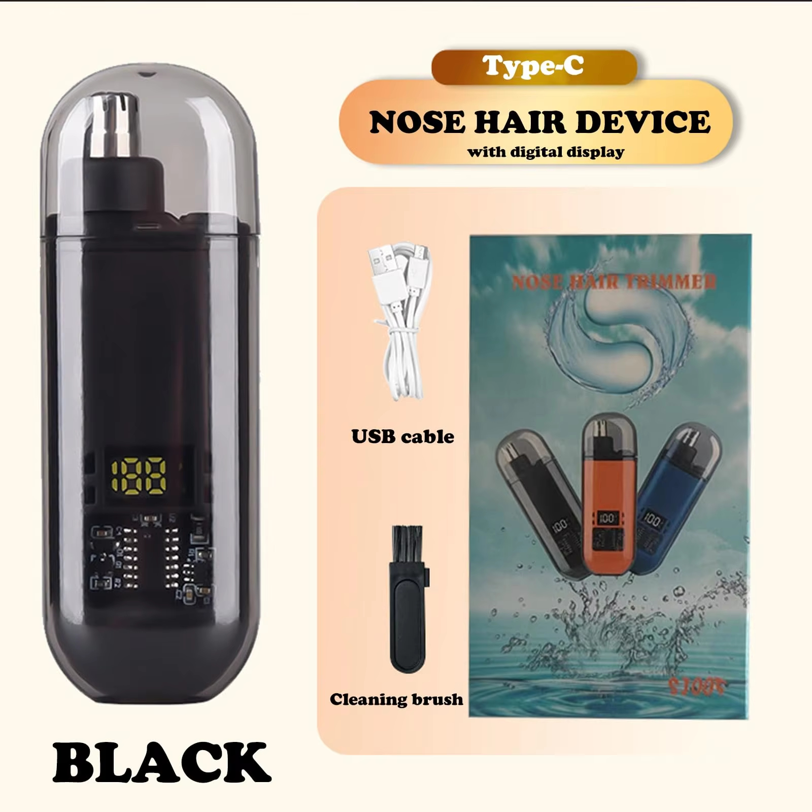 Suitable for men, USB charging - Men'S Grooming Scissors review and price