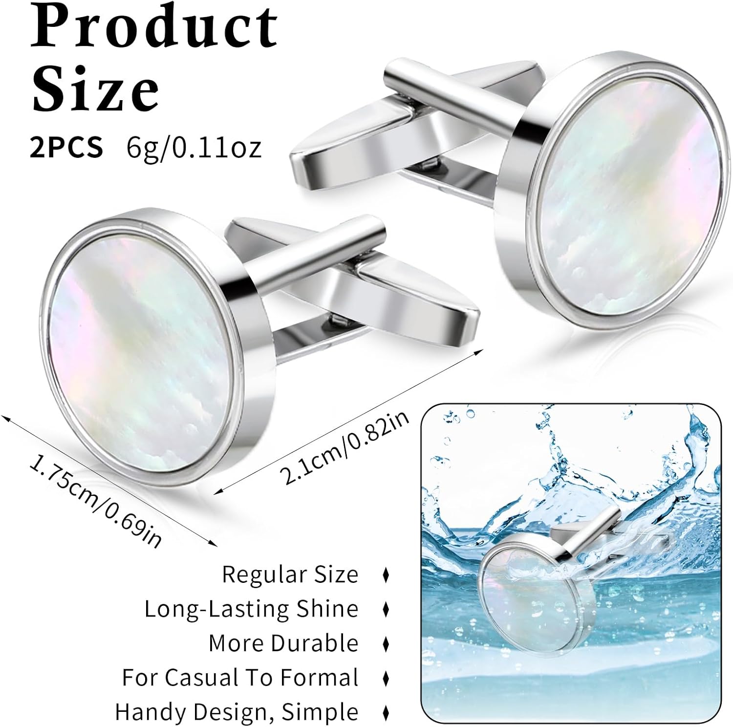 Classic Black Cufflinks for Me - Men Grooming Usa review and price