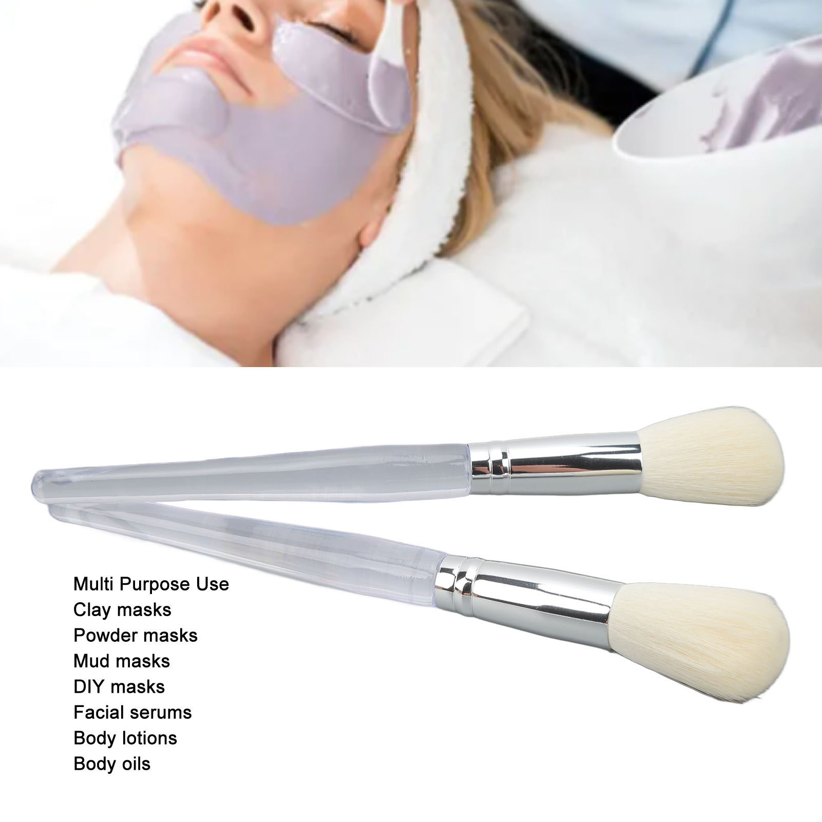 2 Pack Face Mask Brush Applica - Pomade Hair Clay review and price
