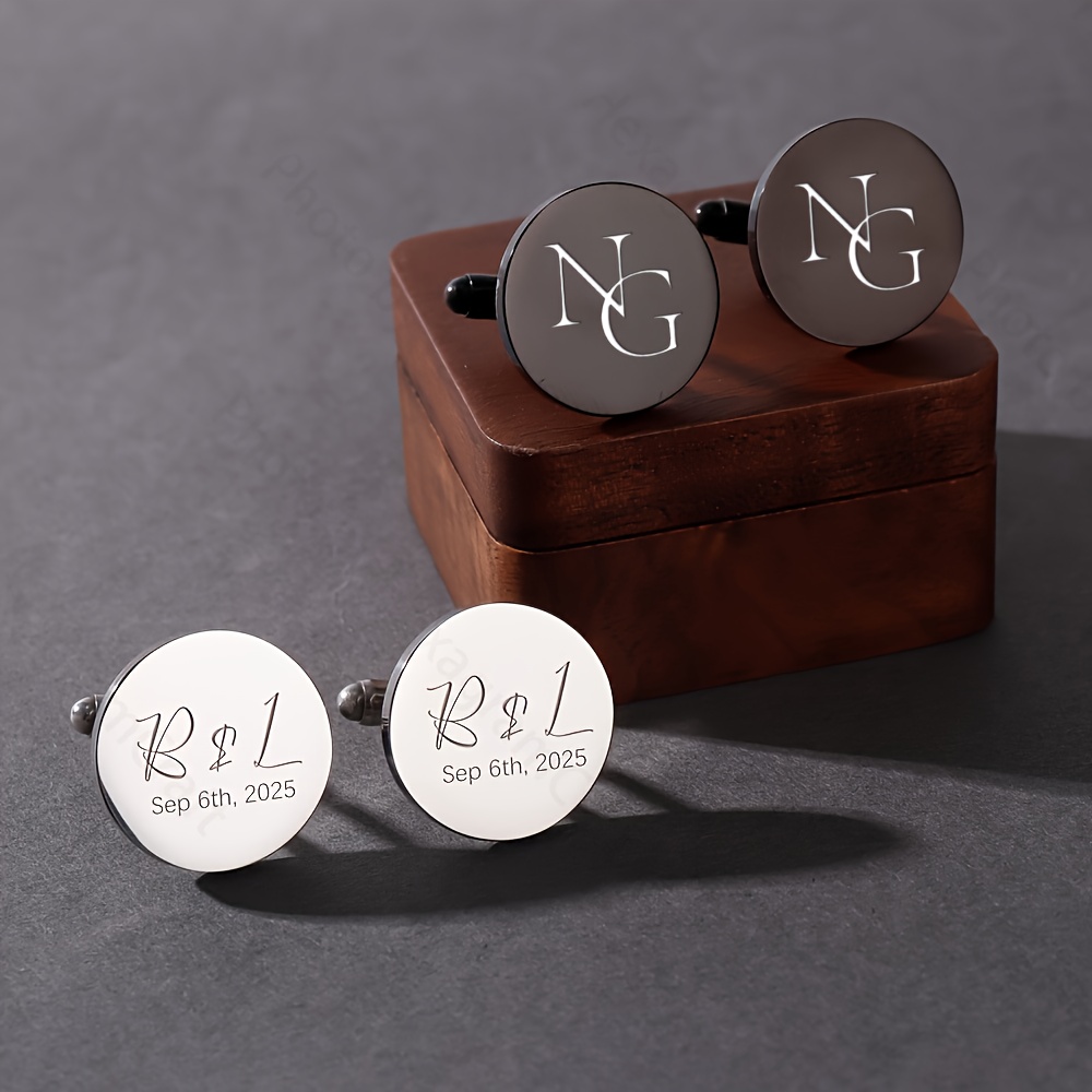 1pair Personalised Name Cuffli - Men Grooming Usa review and price