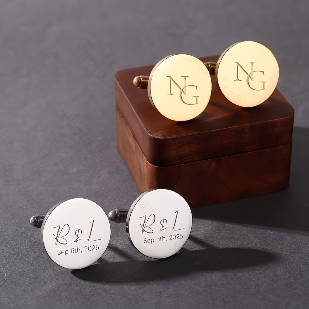 1pair Personalised Name Cuffli - Men Grooming Usa review and price