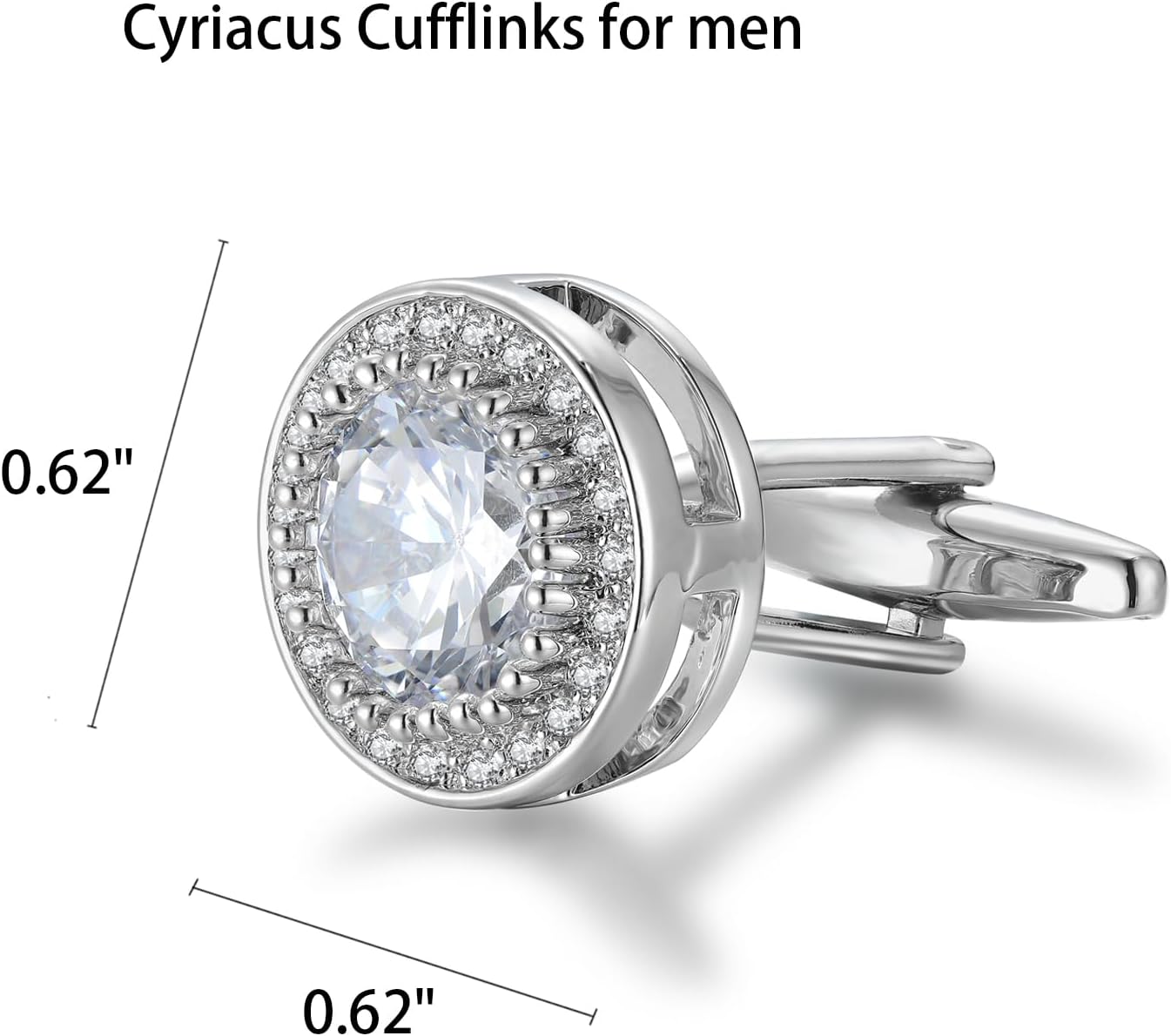 Sparkling CZ Cufflinks for Men - Men Grooming Usa review and price
