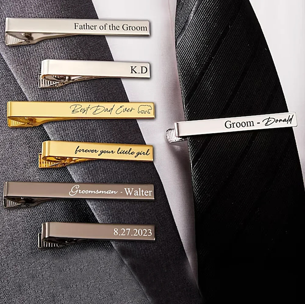 New Custom Carved Name Tie Cli - Men Grooming Usa review and price