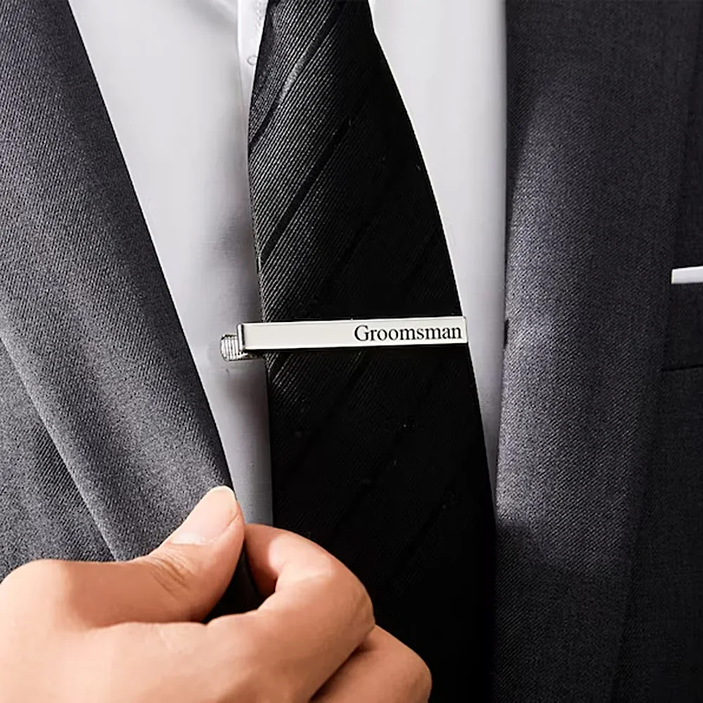 New Custom Carved Name Tie Cli - Men Grooming Usa review and price
