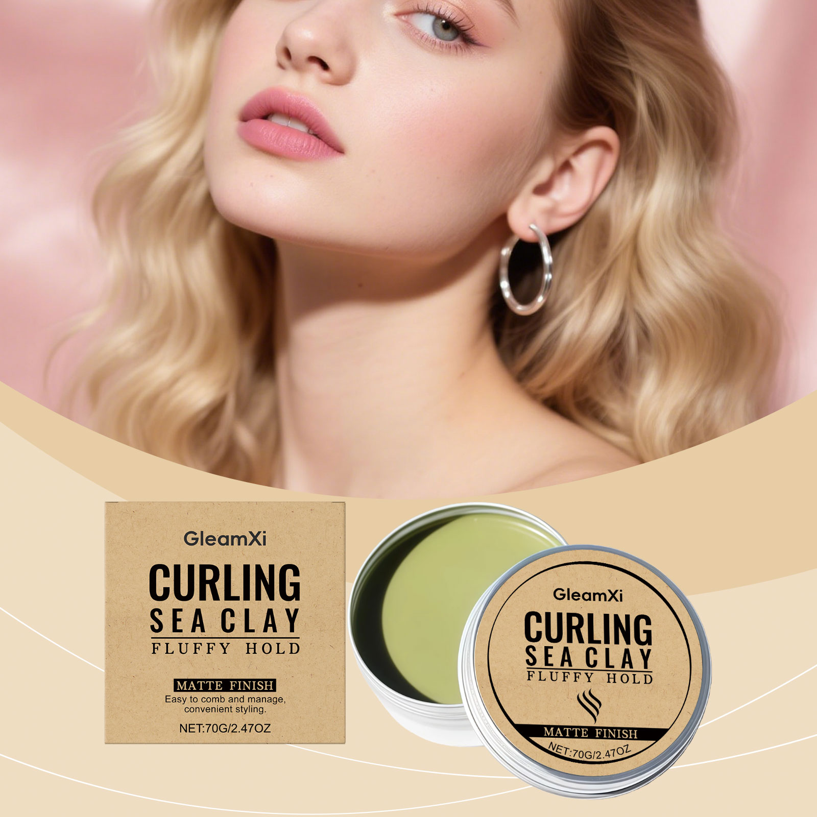 Curly Hair Styling Clay - Flex - Pomade Hair Clay review and price