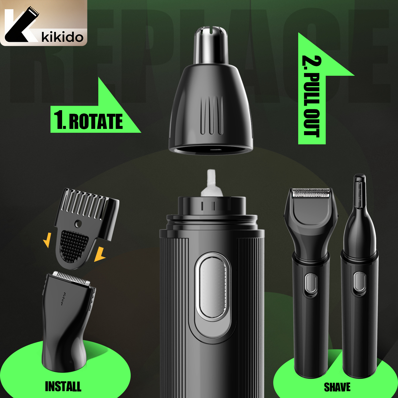 KIKIDO 4 in 1 Nose Hair Trimme - Men'S Grooming Kits review and price