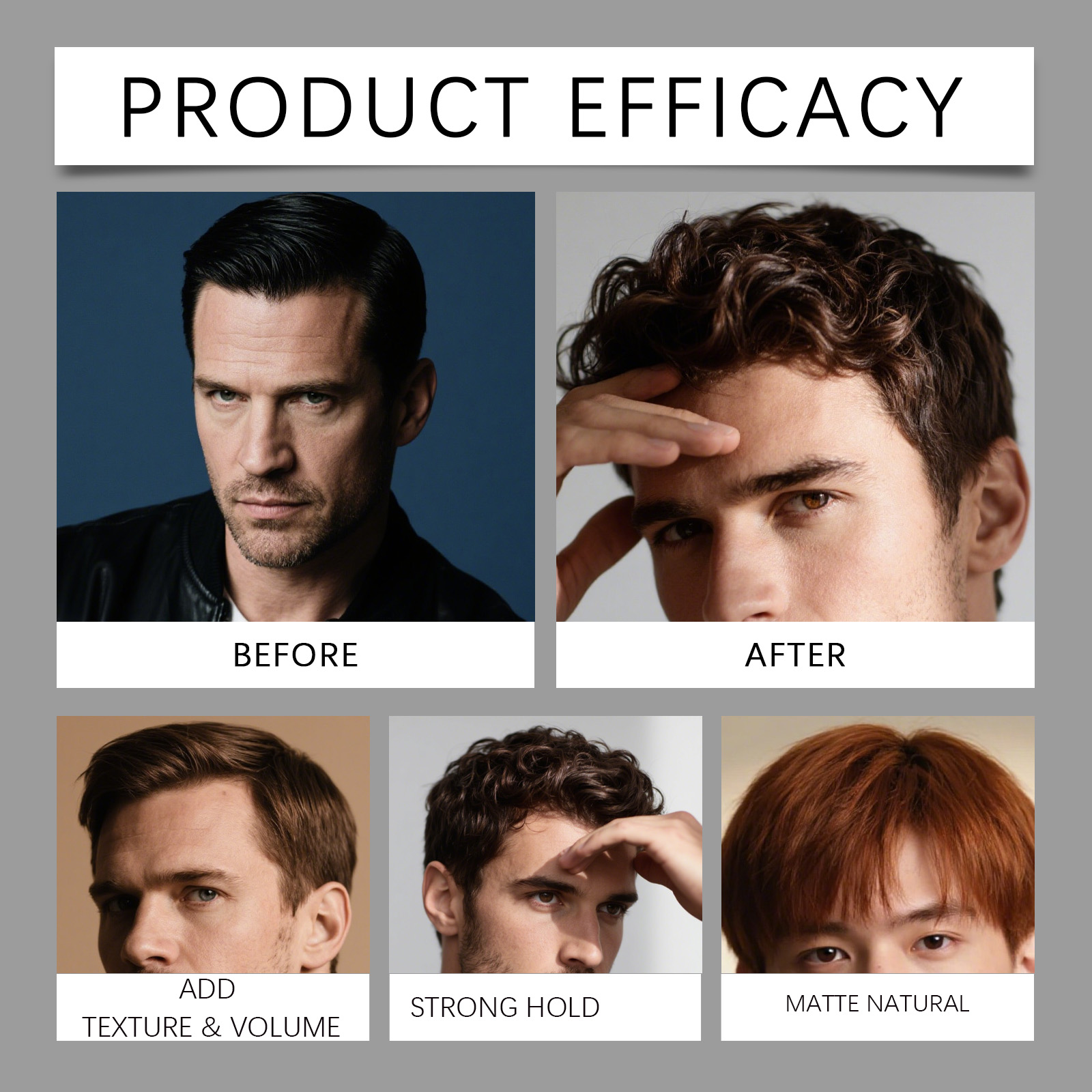 Men Matte Shaped Clay Hair Sty - Pomade Hair Clay review and price