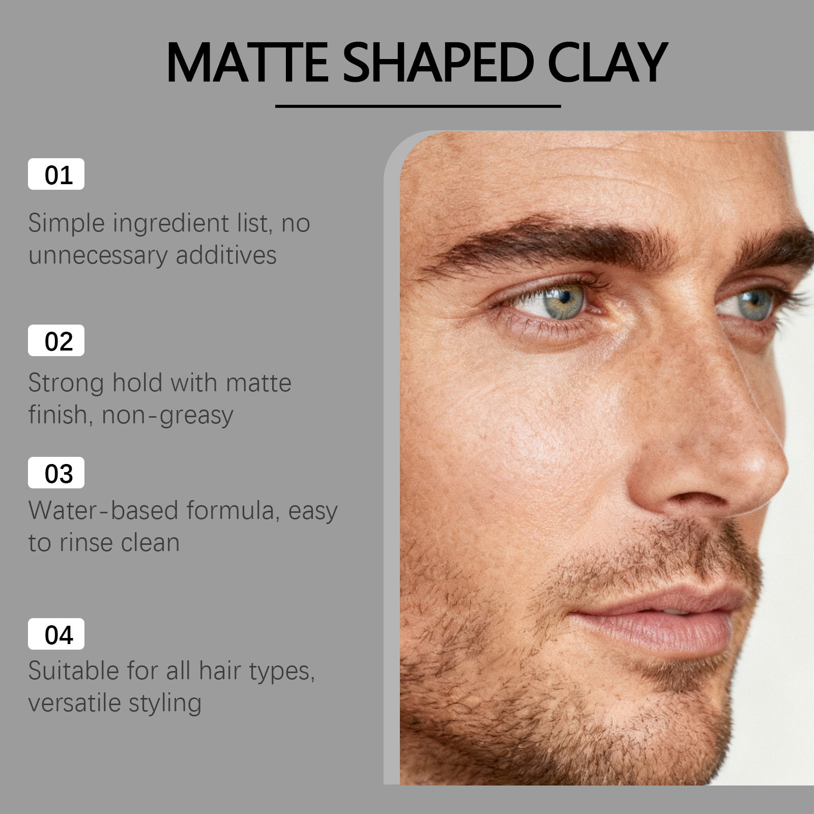 Men Matte Shaped Clay Hair Sty - Pomade Hair Clay review and price