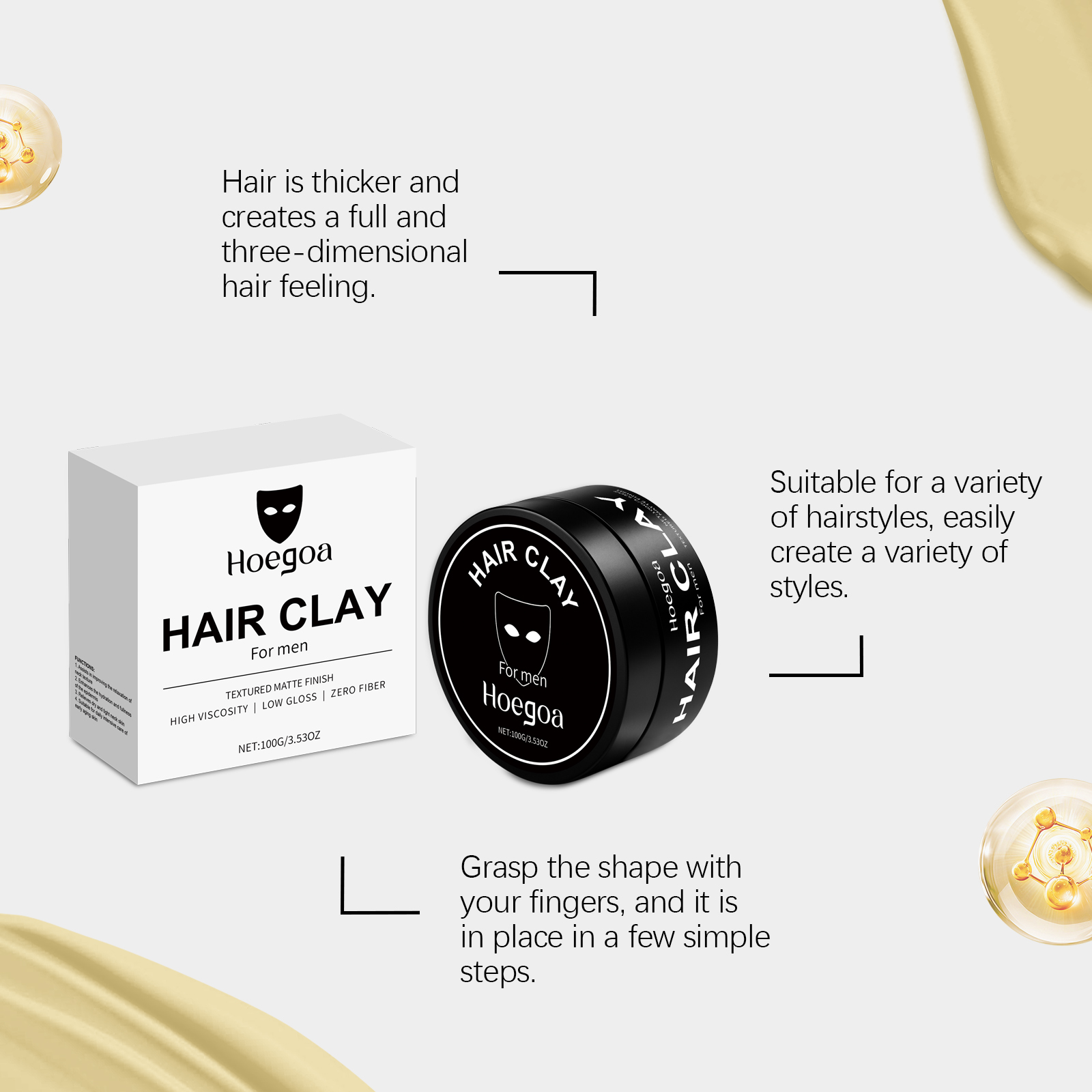 Men's Hair Styling Clay – Crea - Pomade Hair Clay review and price